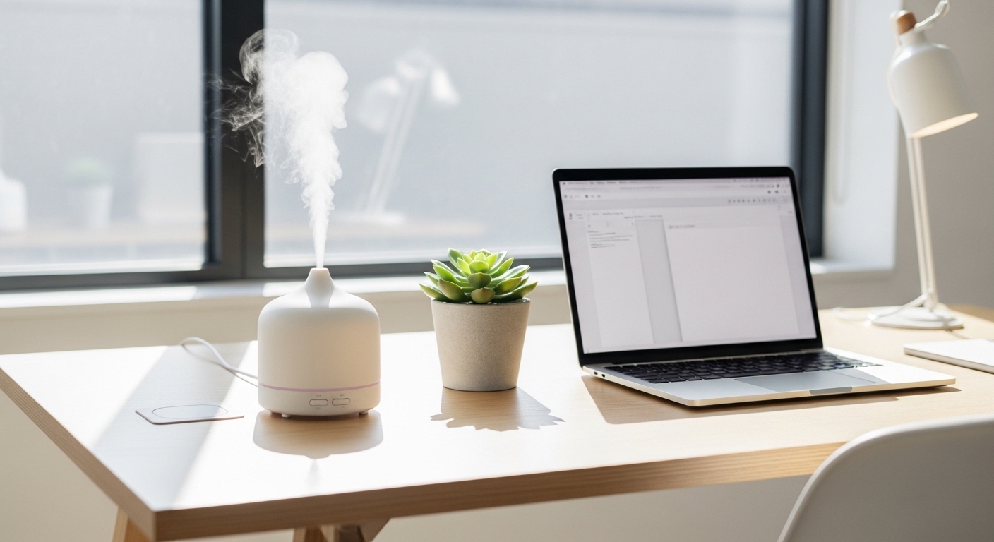 Aceites esenciales para difusor de oficina: top 7 para productividad y bienestar